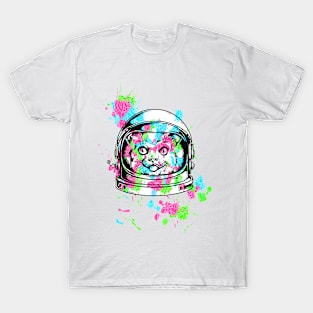 Colorful Space Cat T-Shirt